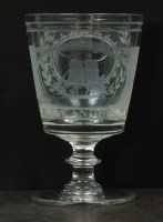 Lot 311 - An early 19th century glass rummer, the...