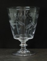 Lot 312 - A 19th century glass rummer, the tapering...