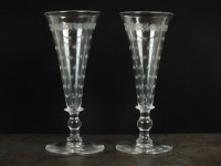 Lot 314 - A pair of 19th century ale glasses, the...