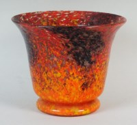 Lot 325 - A Monart glass vase, circa 1930s, the slightly...