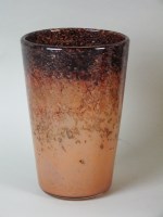 Lot 328 - A Monart glass vase, circa 1930s, the slightly...