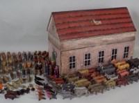 Lot 331 - A 19th century German Noah's Ark and animals,...