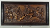 Lot 333 - An Italian carved walnut panel, 18th century...
