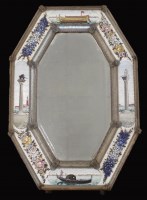 Lot 336 - A Venetian glass mosaic mirror, second half...