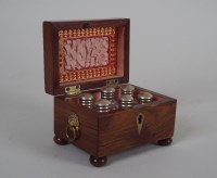 Lot 350 - A William IV rosewood sarcophagus shaped scent...