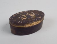 Lot 359 - A 19th century French tortoiseshell snuff box,...