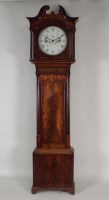 Lot 374 - A William IV mahogany eight day longcase clock...