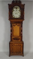 Lot 375 - A mid 19th century oak crossbanded mahogany...