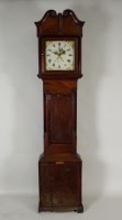 Lot 377 - An early 19th century oak 30 hour longcase...