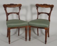 Lot 432 - A set of six early Victorian rosewood and faux...