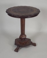 Lot 434 - A mid 19th century Irish Killarney walnut and...