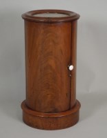Lot 435 - A Victorian mahogany cylinder pot cupboard...