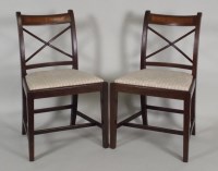 Lot 440 - A set of six early 19th century mahogany...