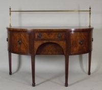 Lot 441 - A George III mahogany bowfront sideboard the...