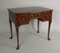 Lot 447 - An early 18th century burr walnut veneered and...