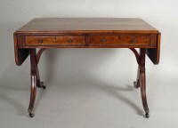 Lot 448 - A Regency rosewood sofa table, with gilded...