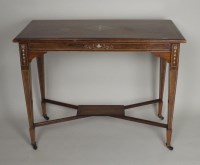 Lot 454 - A late 19th century rosewood ivorine strung...