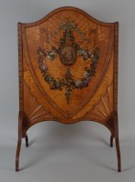 Lot 476 - A late Victorian satinwood polychrome...