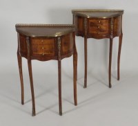 Lot 483 - A pair of 20th century Louis XV style demi...