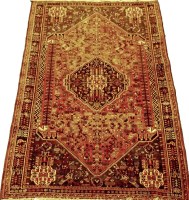 Lot 497 - A Northwest Persian red and blue ground rug...