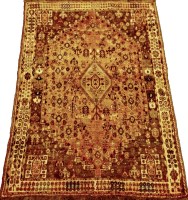 Lot 498 - A Northwest Persian design salmon and cream...