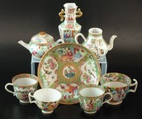 Lot 24 - A group of Chinese Canton export famille rose...