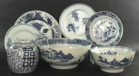Lot 37 - A group of Chinese blue and white porcelain...