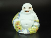 Lot 50 - A Chinese porcelain figure of Budai, 20th...