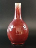 Lot 62 - A Chinese flambé bottle vase, first half 19th...