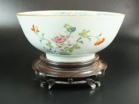 Lot 66 - A Chinese export porcelain famille rose bowl...