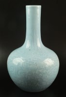 Lot 79 - A Chinese Claire De Lune bottle vase, Qing...