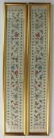 Lot 141 - A pair of Chinese embroidered panels, 20th...