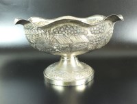 Lot 144 - An Anglo-Indian white metal rose bowl, 20th...