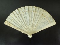 Lot 157 - A Chinese canton export brise fan, 19th...