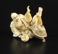 Lot 169 - A Japanese ivory okimono of 'The Disappointed...