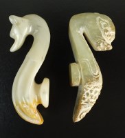 Lot 182 - A Chinese mutton fat jade belt hook, 20th...