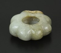 Lot 183 - A Chinese mutton fat jade brush washer, 20th...