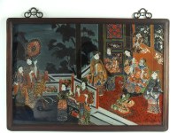 Lot 194 - A Chinese eglomise painting, 20th century,...