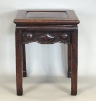 Lot 205 - A Chinese rosewood low occasional table, first...