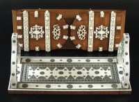 Lot 225 - An Anglo-Indian ivory and sadeli-work book...