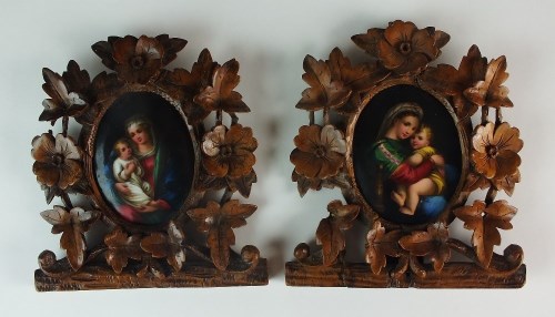 Lot 1 - A pair of Berlin oval porcelain plaques, late...