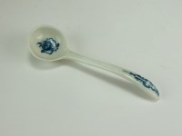 Lot 92 - A Caughley mustard spoon, circa 1780-90, of...