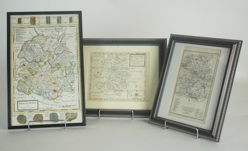 Lot 113 - A map of Shropshire by H Moll, Geographer,...