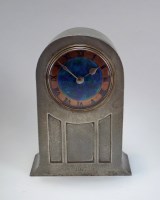 Lot 185 - A Liberty & Co pewter mantle clock, model no....