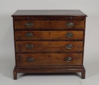 Lot 199 - A George III mahogany chest of drawers the...