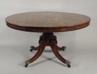 Lot 211 - A George IV mahogany centre/dining table, the...
