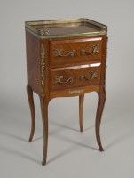 Lot 214 - A late 19th/early 20th century French kingwood...