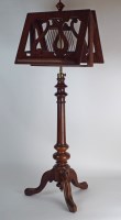 Lot 226 - A mid 19th century rosewood pedestal duet...