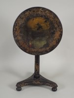 Lot 233 - An early Victorian lacquered gilt and...
