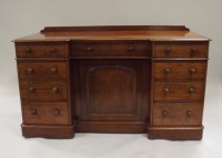 Lot 236 - A Victorian mahogany inverted break-front...